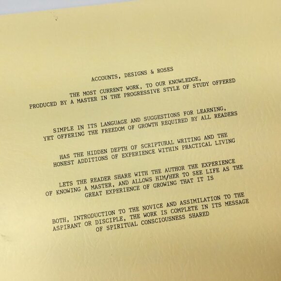 Master Sinat Schirah Teachings Accounts Designs Roses Book Awakening Awareness - Picture 4 of 14